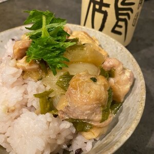 お弁当に★かぶと鶏肉の醤油炒め